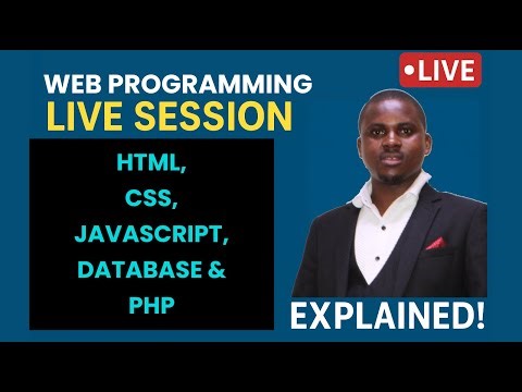 Web Programming Live Coding Session | HTML, CSS, JavaScript & PHP Explained Step-by-Step
