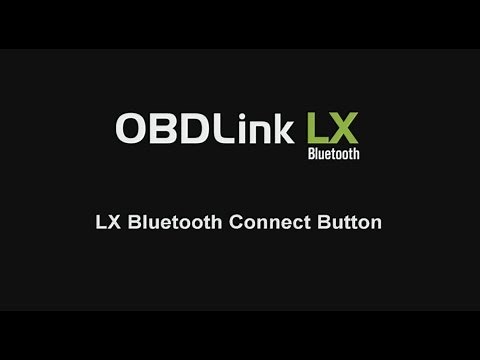 OBDLink LX Bluetooth Connect Button Push
