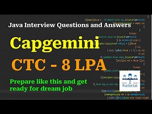 1. Capgemini Interview | Java 8 Coding Interview Questions