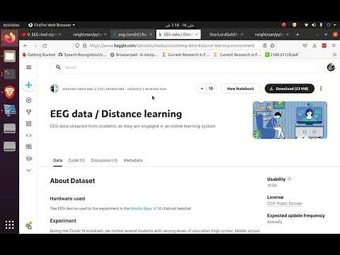 P1. Read CSV data - EEG classification ResNet (deep learning)