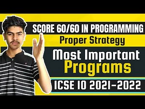 How to Score Full Marks in Programming | ICSE Class 9 & 10