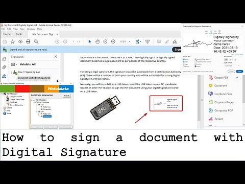 How to sign a document with Digital Signature?