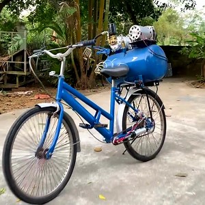 2.1M views · 22K reactions | How to transform your normal bicycle into a superfast motorbike by installing a pneumatic motor! #bicycle #creativity #welding #transformation #experiment | Delta Gaming | Facebook