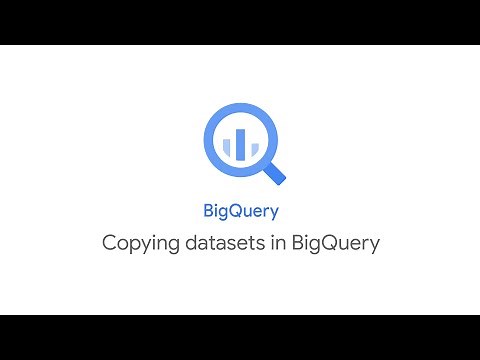 Copying datasets in BigQuery