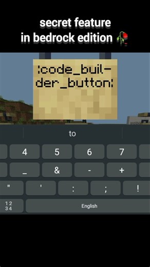 Minecraft Secret Sign Emoji Feature in Bedrock Edition Meme