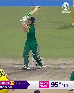 209K views · 4.5K reactions | David Miller's magnificent century was the pick of the batting as Australia edged a tense #CWC23 semi-final against South Africa 羅 Watch all the best shots from #SAvAUS ️ | ICC - International Cricket Council | Facebook