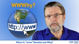 When Is “www” Needed and Why?