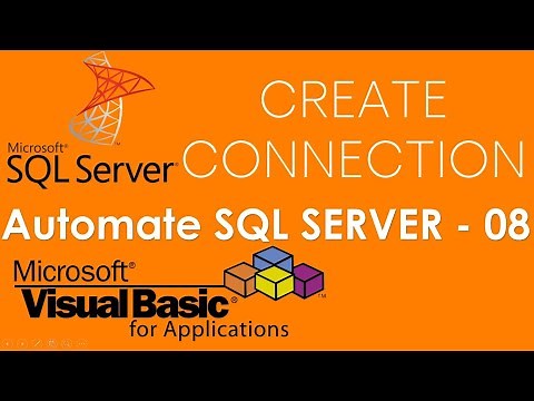 VBA and SQL Server - How to create connection to SQL Server Database from Excel. Part-8