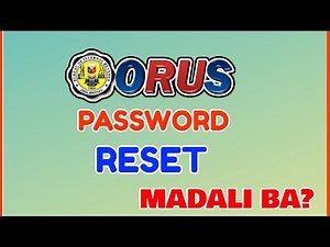 Orus Password Change Reset Issue Error Orus