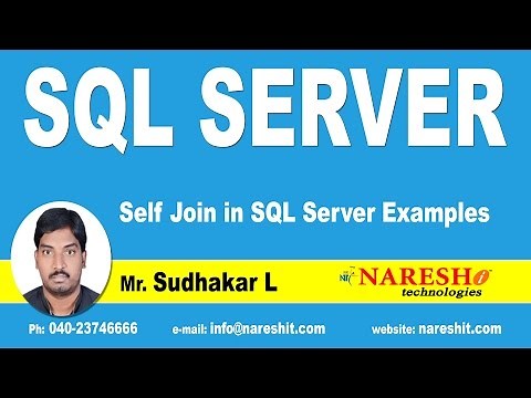 Self Join in SQL Server Examples | MSSQL Training Tutorial