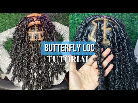 BUTTERFLY LOC TUTORIAL | the secret to distressed fluffy locs!