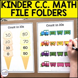 Kindergarten Math Centers | Common Core Math File Folders