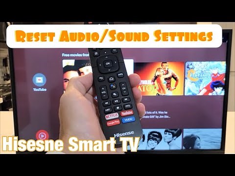 Hisense Smart TV: How to Reset Audio / Sound (Audio Problems?)