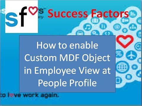 Success Factors: How to enable Custom MDF object to Employee View in People Profile