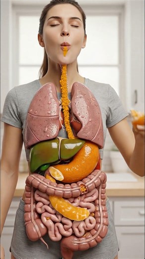 This Is What Happens When You Eat an Orange 🍊 | 3D Human Digestion Explained