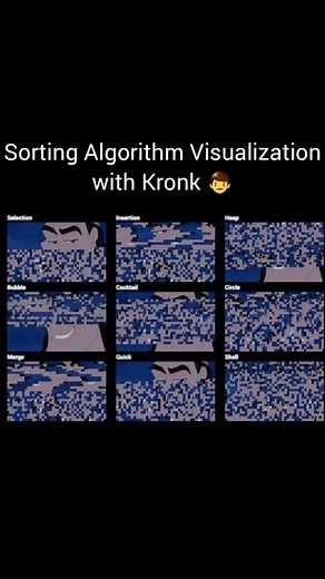 Web Developer & Content Creator | Vikram Choudhary on Instagram: "Sorting Algorithms Visualisation Credit @programmerworlds Like and Share with your friends ❤️🚀 . Visit profile for more info ℹ️ . Keep supporting ❤️ . . . #reels #reelsvideo #reelitfeelit #reelkarofeelkaro #programmer #programming #python #coder #coding #computer #internet #geeks #sortingalgorithms #programmersday #programmingstudents"