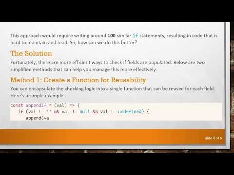 A Streamlined Approach to Check if Form Fields are Populated in JavaScript