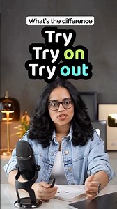 Difference Between TRY, TRY ON, TRY OUT | English Phrasal Verbs | Learn English With Ananya