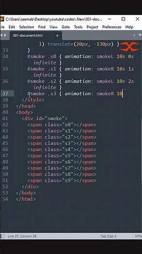 CSS Smoke Animation Live — HTML & CSS