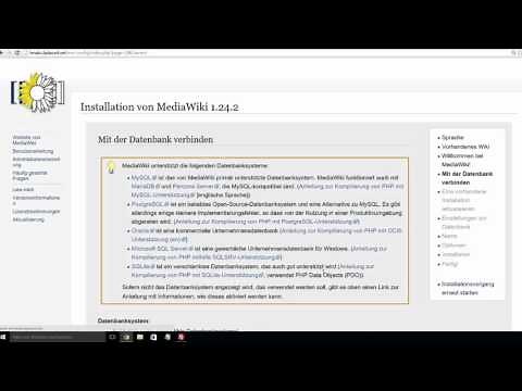 MediaWiki installieren und einrichten