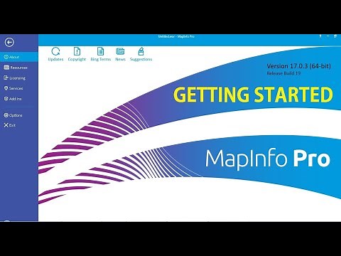 MapInfo Pro Getting started