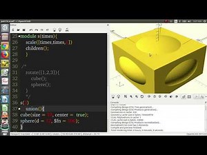 Modules-OpenSCAD Tutorial 16
