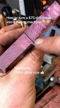 How to turn a Drill Press into a Milling Machine?! sortof