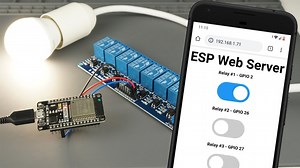 Serveur Web du module de relais ESP32/ESP8266 utilisant l'IDE Arduino