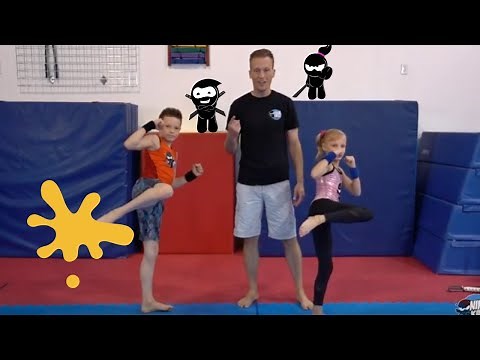 Learn how to do a ROUNDHOUSE KICK like the NINJA KIDZ!