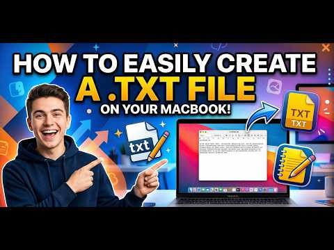 How to Easily Create a .TXT File on Your MacBook 2026