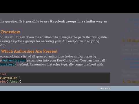 Protect API Endpoints Using Keycloak Groups with Spring WebFlux