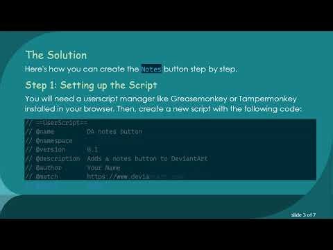How to Create a DeviantArt Notes Button with Greasemonkey or Tampermonkey