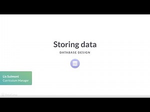 SQL Tutorial: Storing data