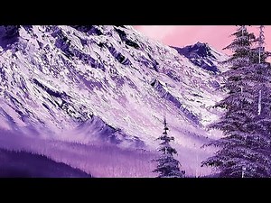 Easy Beginner Bob Ross Landscape wet on wet painting - Happy Trees Art by Bram CRI