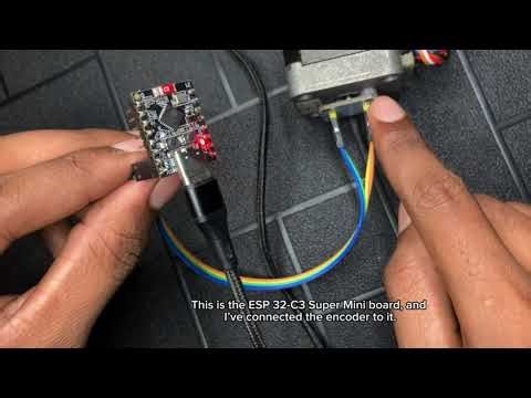 How to use AS5600 Magnetic Encoder with ESP32-C3 | Real-Time Visualization (Processing)