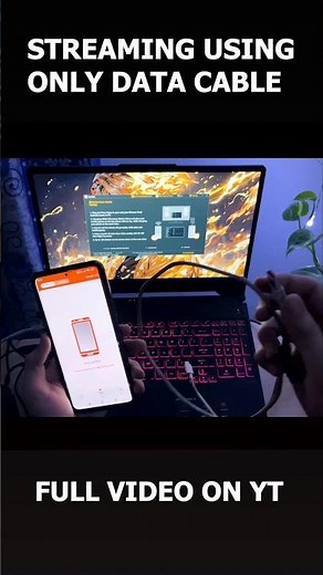 Live stream using data cable only✅ #shorts #obs #douwan #viral #trending #stream #setup