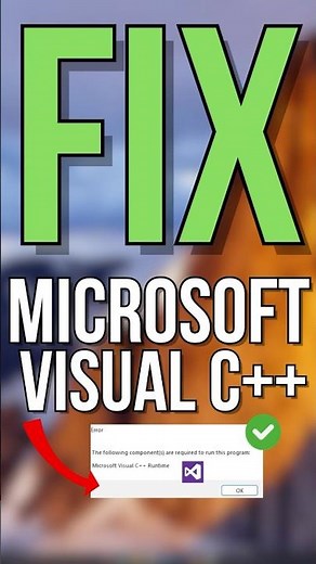 How To Fix Microsoft Visual C++ Runtime required to run this program (Marvel Rivals) (2025)