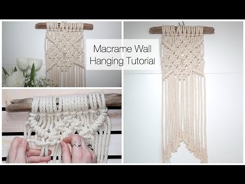 How To Make A Macrame Wall Hanging Tutorial