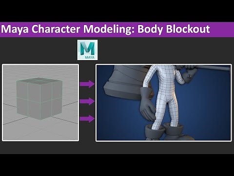 Maya Modeling Tutorial: Body Blockout