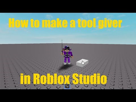 How to make a Tool-Giver in Roblox Studio