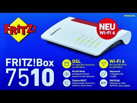 AVM FRITZ!Box 7510 - Unboxing & Tech Specs - WiFi-6 WLAN Router für VDSL