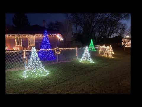 How to make Christmas Trees with Christmas Lights Decoration Ideas Quick Simple Tutorial Outdoor