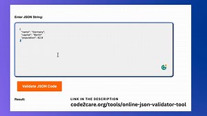 Online JSON Validator Tool - Code2care