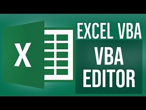 Excel VBA Tutorial for Beginners 2 - How To Use The VBA Editor In Excel (1/2)