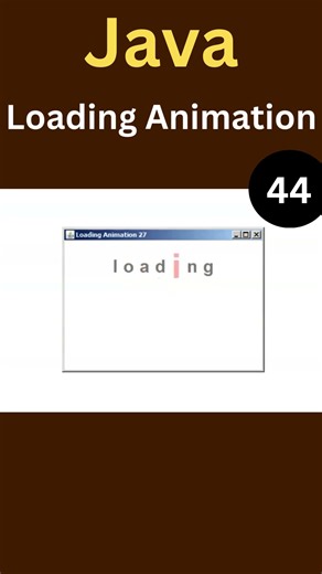 ANIMATED Loading Text in Java Swing