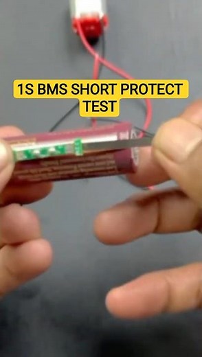 1S BMS with Short Circuit Protection ⚡️ DIY Test