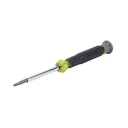 Multi-Bit Electronics Screwdriver, 4-in-1, Phillips, Slotted Bits - 32581 | Klein Tools