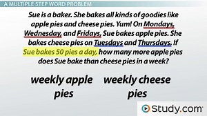 Solving Word Problems with Multiple Steps