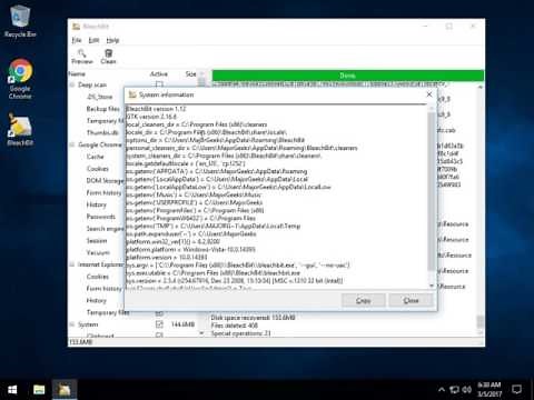 BleachBit Cleans Your Drive and Protects your Privacy