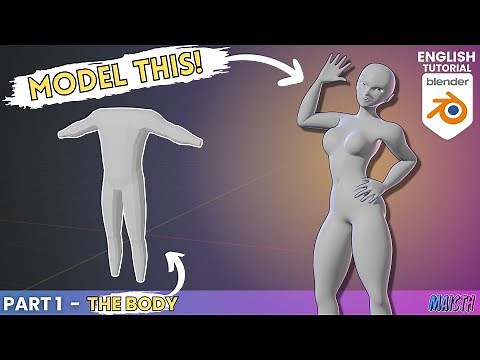 Blender Human Character Modeling Tutorial - Part 1: The Body (2024)